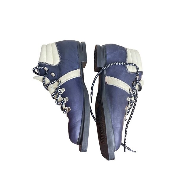 Fabiano mens Italian leather mountain /ski boots  like new  size 8.5 dark purple - Picture 8 of 16